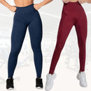 Kit com 2 Calças Legging Femininas em Suplex – Cintura Alta e Zero Transparência