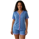 Pijama Baby Doll Amamentação Luxo – Modelo Americano com Botões e Conforto Premium