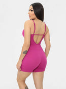 Macaquinho Fitness Feminino Canelado – Modela o Corpo, Valoriza as Curvas e Garante Máximo Conforto