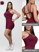 Macaquinho Fitness Feminino Canelado – Modela o Corpo, Valoriza as Curvas e Garante Máximo Conforto